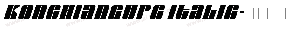 KodchiangUPC Italic字体转换